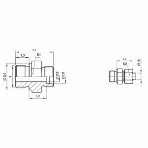 Parker Einschraubstutzen GE06LR (40Stk.) SIE
