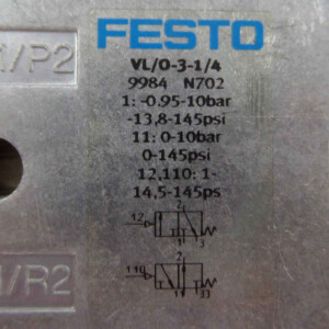 Festo Pneumatikventil VL/O-3-1/4 9984 NOV
