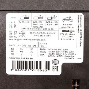 Siemens Leistungsschalter 3RV2041-4JA10 OVP