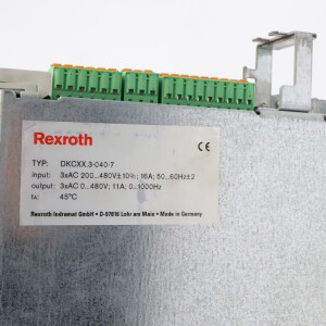 Rexroth AC Servo Controller Ecodrive DKC03.3-040-7-FW R911279428 GEB
