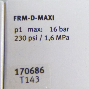 Festo Wartungseinheit HE-D-MAXI / LFR-D-7-MAXI / PEV-1/4-B NOV