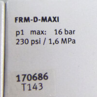 Festo Wartungseinheit HE-D-MAXI / LFR-D-7-MAXI / PEV-1/4-B NOV