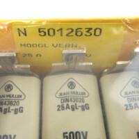 Jean Müller NH-Sicherungseinsatz N5012630 25A Gr.00 500V (3Stk.) OVP