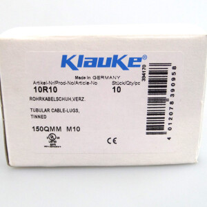 Klauke Rohrkabelschuhe KL150/10 10R10 M10 (10Stk.) OVP