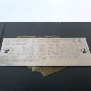 Siemens Synchronservomotor 1FT6082-1AF71-1AG1 NOV