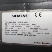 Siemens Gleichstrom-Servomotor 1HU3078-0AC01 NOV