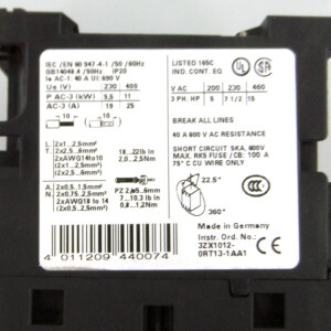 Siemens Schütz 3RT1526-1AH20 48V GEB