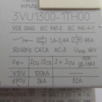 Siemens Leistungsschalter 3VU1300-1TH00 GEB