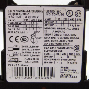 Siemens Schütz 3RT1517-1AK60 GEB