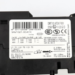 Siemens Leistungsschalter 3RV1021-0DA10 GEB