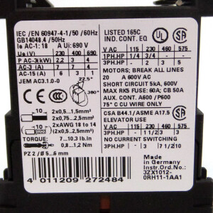 Siemens Schütz 3RT1015-1AB01 GEB