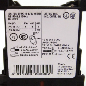 Siemens Hilfsschütz 3RH1140-1AK60 GEB