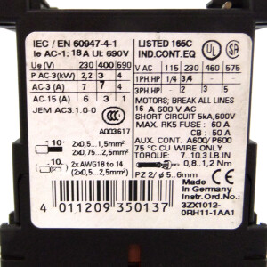 Siemens Schütz 3RT1015-1AD02 GEB