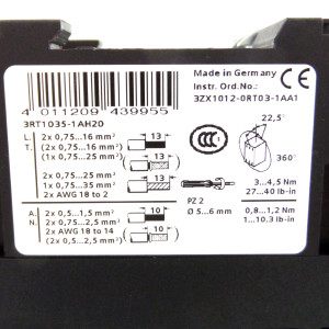 Siemens Schütz 3RT1035-1AH20 GEB