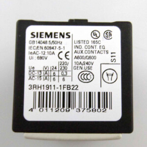 Siemens Hilfsschalterblock 3RH1911-1FB22 (2Stk.) GEB