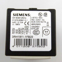 Siemens Hilfsschalterblock 3RH1911-1FB22 (2Stk.) GEB