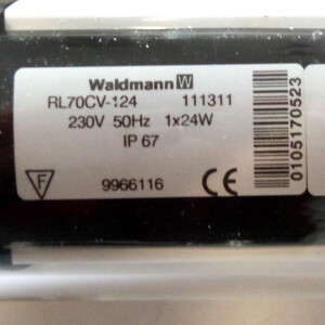 Waldmann Rohrleuchte RL70CV-124 111311000 230V/636mm OVP