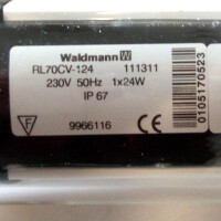 Waldmann Rohrleuchte RL70CV-124 111311000 230V/636mm OVP