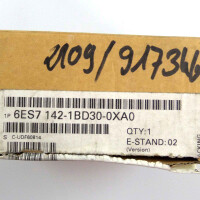 Simatic S7 ET200X 6ES7 142-1BD30-0XA0 E-Stand:02 OVP