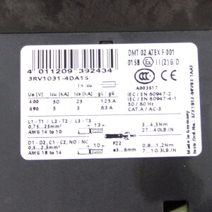 Siemens Leistungsschalter 3RV1031-4DA15 OVP