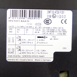 Siemens Leistungsschalter 3RV1031-4AA15 OVP