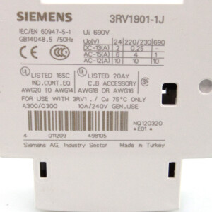 Siemens Hilfsschalter 3RV1901-1J OVP