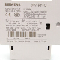 Siemens Hilfsschalter 3RV1901-1J OVP