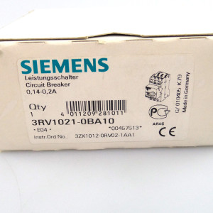 Siemens Leistungsschalter 3RV1021-0BA10 OVP