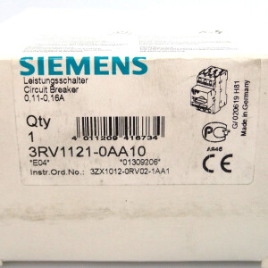 Siemens Leistungsschalter 3RV1121-0AA10 OVP