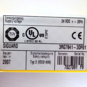 Siemens Lichtvorhang Empfänger 3RG7841-3DF01 OVP