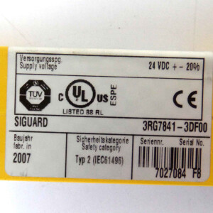 Siemens Lichtvorhang Sender 3RG7841-3DF00 OVP