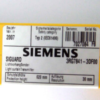 Siemens Lichtvorhang Sender 3RG7841-3DF00 OVP
