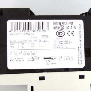 Siemens Leistungsschalter 3RV1011-0CA15 OVP