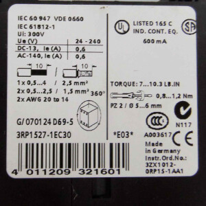 Siemens Zeitrelais 3RP1527-1EC30 GEB