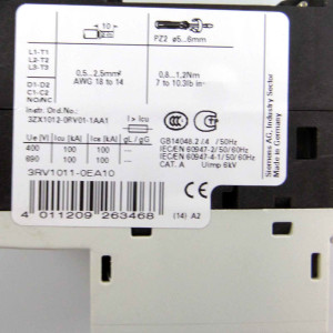 Siemens Leistungsschalter 3RV1011-0EA10 NOV