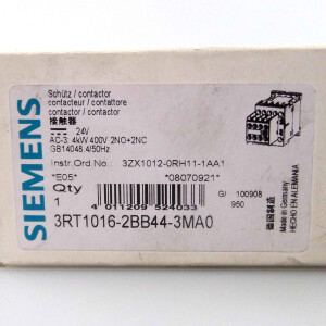 Siemens Schütz 3RT1016-2BB44-3MA0 24V OVP