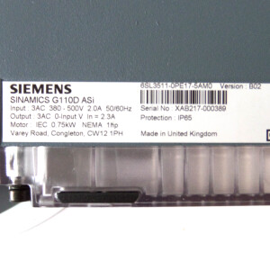 Sinamics G110D AC-Drive 6SL3511-0PE17-5AM0 Version: B02 OVP