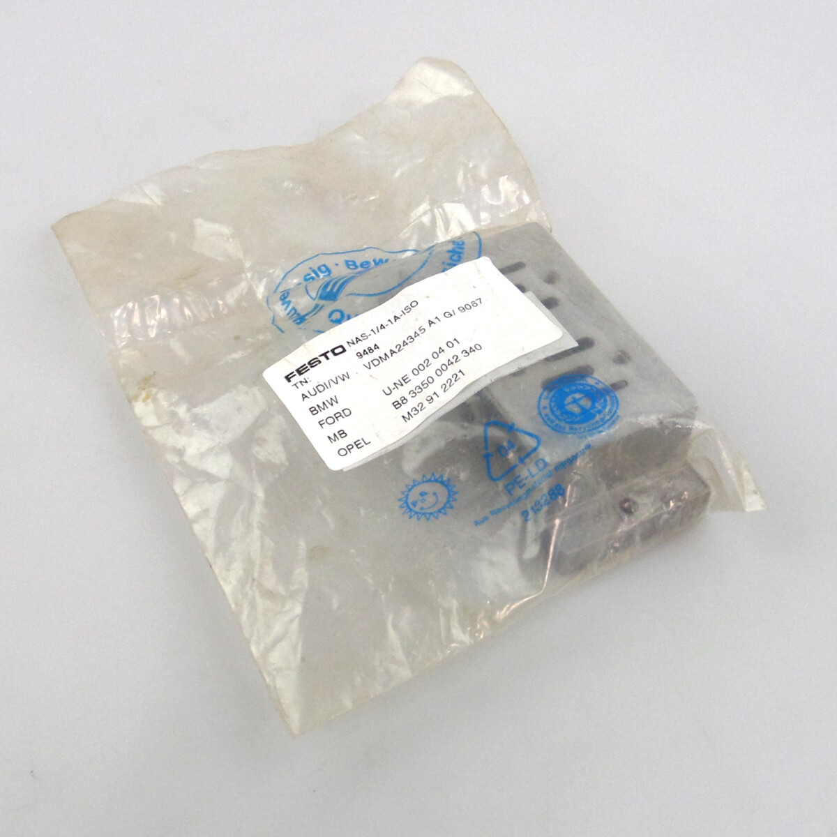 Festo Einzelanschlussplatte NAS-1/4-1A-ISO 9484 OVP