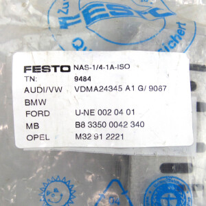 Festo Einzelanschlussplatte NAS-1/4-1A-ISO 9484 OVP