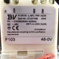 BV Transformator 10107948 43VA NOV