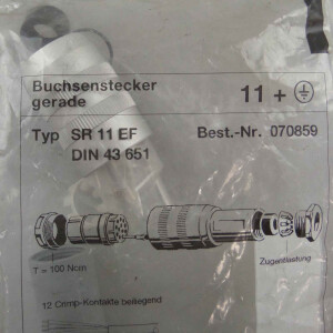 Euchner Steckverbinder SR11EF 070859 OVP