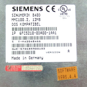 Sinumerik FM-NC/810D/DE/840D/DE 6FC5210-0DA00-1AA1 E-Stand:A GEB