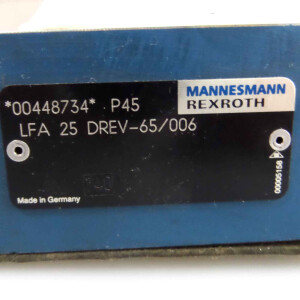 Rexroth Mannesmann LFA Steuerdeckel LFA 25 DREV-65/006 00448734 NOV