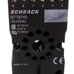 Schrack Relaissockel MT78740 (5Stk.) NOV