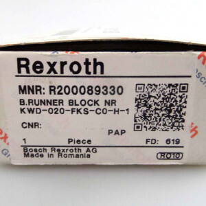 Bosch Rexroth Kugel-Führungswagen KWD-020-FKS-C0-H-1 R200089330 OVP