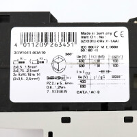 Siemens Leistungsschalter 3RV1011-0DA10 GEB