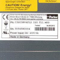 Parker Servo-Drive Compax3 C3S038V4F12 I20 T11 M00 OVP