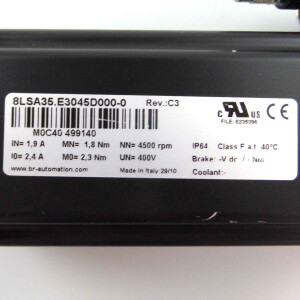 B&R Servomotor 8LSA35.E3045D000-0 Rev.C3 GEB
