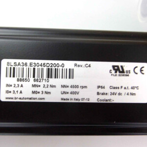 B&R Servomotor 8LSA36.E3045D200-0 Rev.C4 OVP