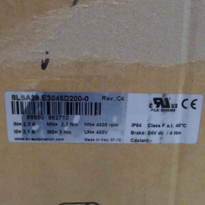 B&R Servomotor 8LSA36.E3045D200-0 Rev.C4 OVP